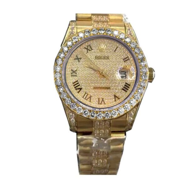 rolex-datejust-yellow-gold-diamond-dial-iced-out-116623-replica-4.jpg Rolex Datejust 116623 Super Clone 1:1 Replica Watch | V-UNION