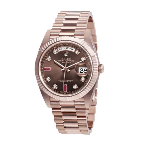 rolex-day-date-128235-ar-stainless-steel-with-rose-gold-wrapped-chocolate-dial-replica-1.jpg Rolex Day-Date 128235 Super Clone 1:1 Replica Watch | V-UNION