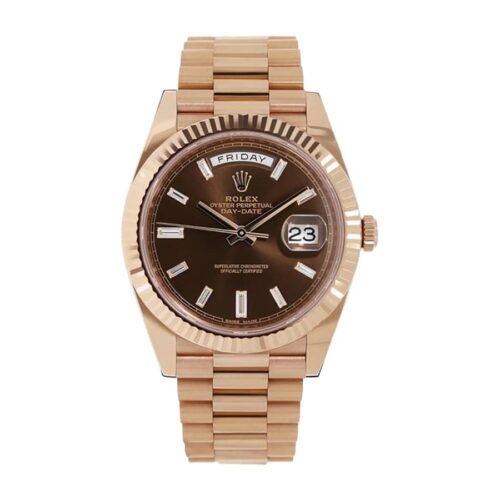 rolex-day-date-40-228235-40mm-kw-rose-gold-chocolate-dial.jpg Rolex Day-Date 228235 Super Clone 1:1 Replica Watch | V-UNION
