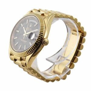 rolex-day-date-40mm-228235-2018-ew-yellow-gold-black-diagonal-dial-replica.jpg Rolex Day-Date 228235 Super Clone 1:1 Replica Watch | V-UNION