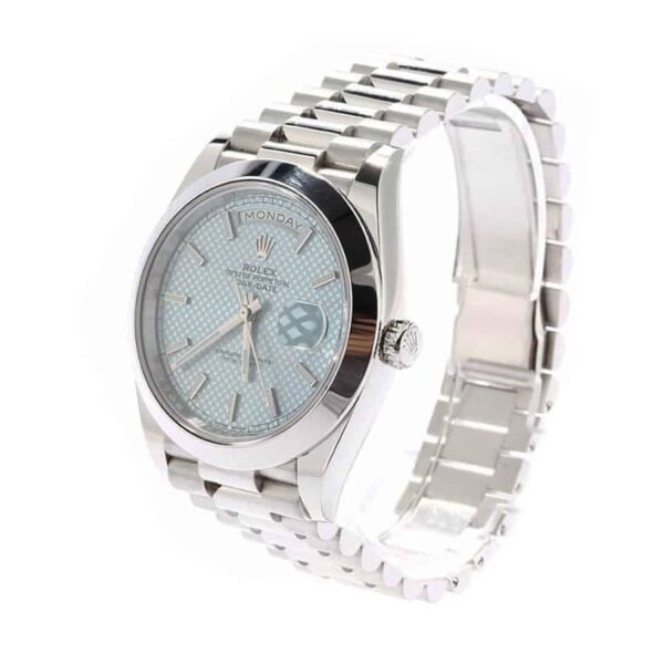 rolex-day-date-ice-blue-dial-platinum-228206-replica.jpg Rolex Day-Date 228206 Super Clone 1:1 Replica Watch | V-UNION