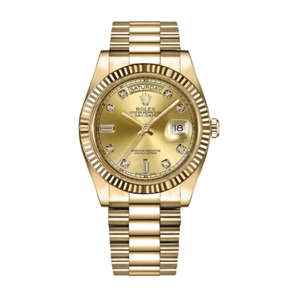 rolex-day-date-ii-218238-41mm-kw-yellow-gold-champagne-dial.jpg Rolex Day-Date 218238 Super Clone 1:1 Replica Watch | V-UNION