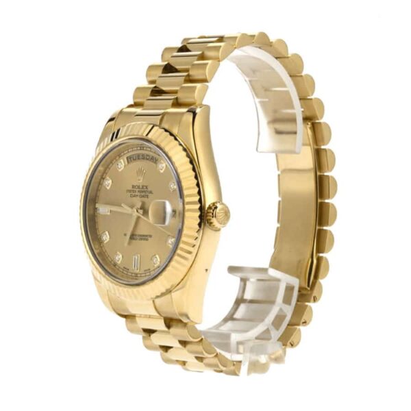 rolex-day-date-ii-218238-kw-yellow-gold-champagne-dial-replica.jpg Rolex Day-Date 218238 Super Clone 1:1 Replica Watch | V-UNION