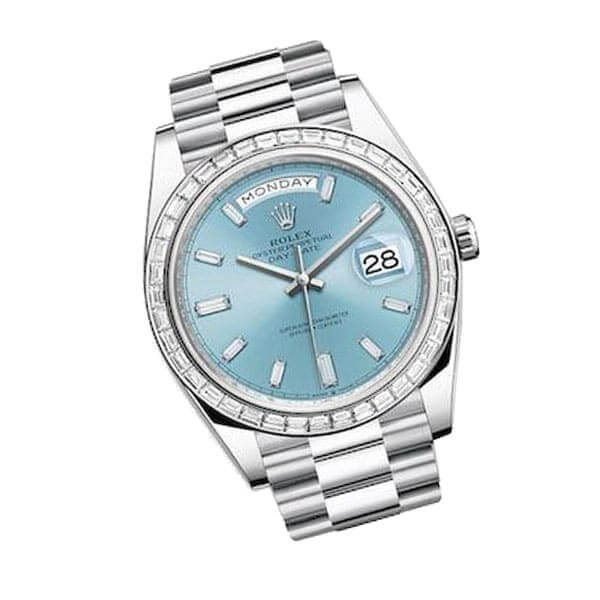 rolex-day-date-platinum-228396tbr001-ice-blue-baguette-index-replica2.jpg Rolex Day-Date 228396TBR Ice Blue Baguette Super Clone 1:1 Replica Watch | V-UNION