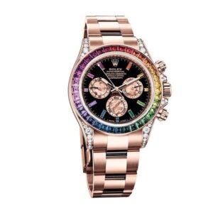 rolex-daytona-cosmograph-rainbow-crystals-bezel-black-dial-116519.jpg Rolex Cosmograph Daytona 116519 Super Clone 1:1 Replica Watch | V-UNION