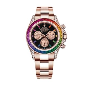 rolex-daytona-cosmograph-rainbow-crystals-bezel-black-dial-116519-replica.jpg Rolex Cosmograph Daytona 116519 Super Clone 1:1 Replica Watch | V-UNION