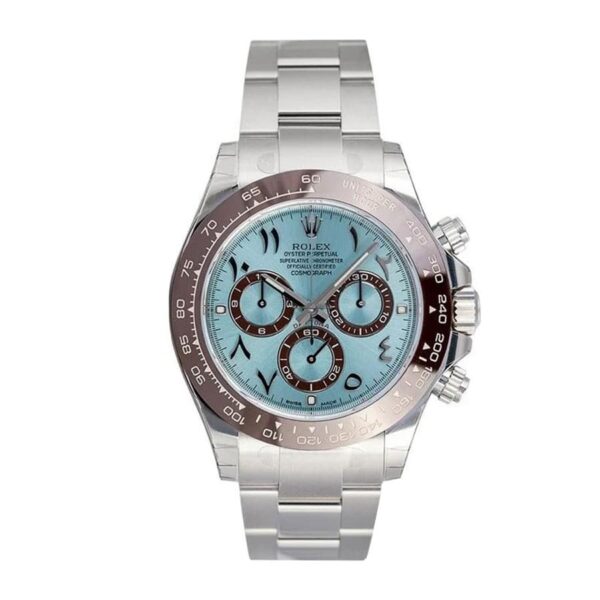 rolex-daytona-platinum-ice-blue-hindu-arabic-dial-116506-replica.jpg Rolex Cosmograph Daytona 116506 Super Clone 1:1 Replica Watch | V-UNION