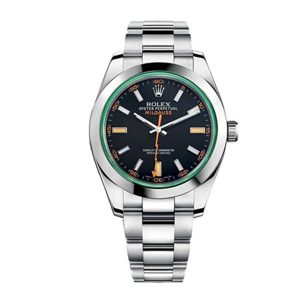 rolex-milgauss-black-dial-green-crystal-m116400gv-0001-replica.jpg Rolex Milgauss 116400GV Super Clone 1:1 Replica Watch | V-UNION