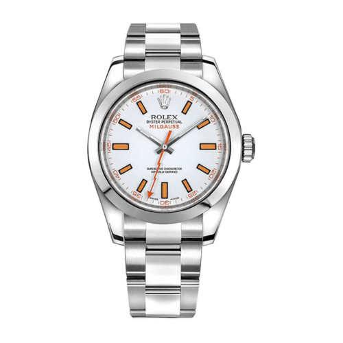 rolex-milgauss-white_dial_unitedluxury_front.png Rolex Milgauss 116400 Super Clone 1:1 Replica Watch | V-UNION