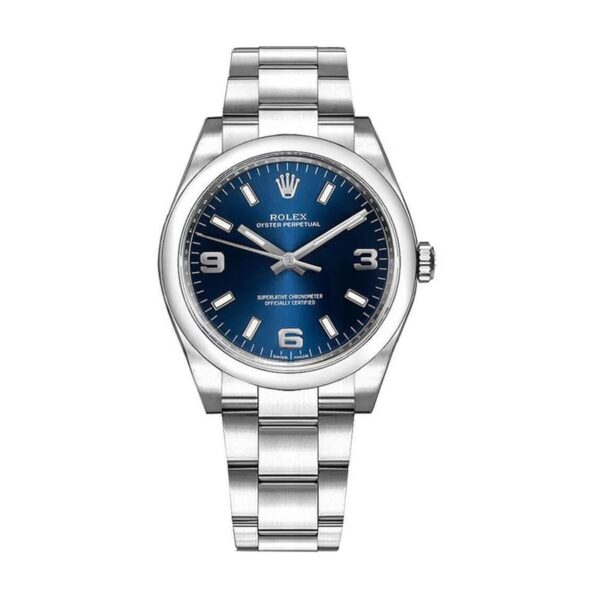 rolex-oyster-perpetual-blue-dial-steel-114200-replica.jpg Rolex Air-King 114200 Super Clone 1:1 Replica Watch | V-UNION