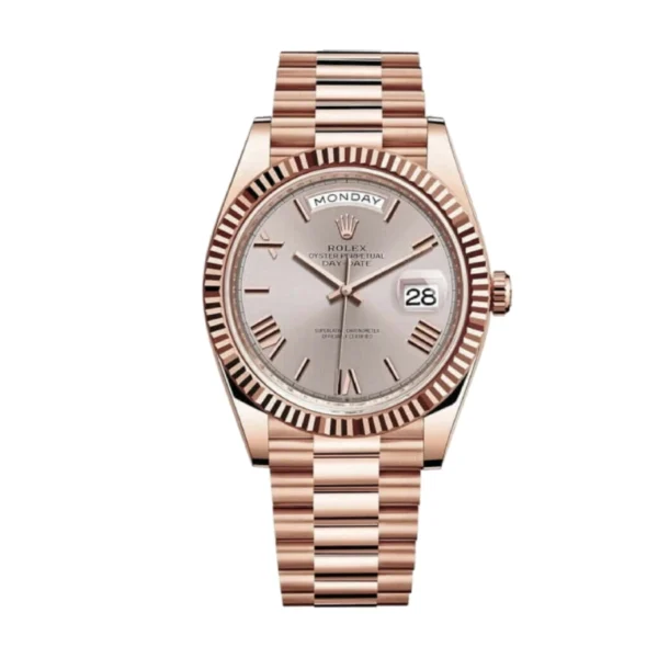 rolex-rhodium-replica.webp Rolex Day-Date 228235 Super Clone 1:1 Replica Watch | V-UNION