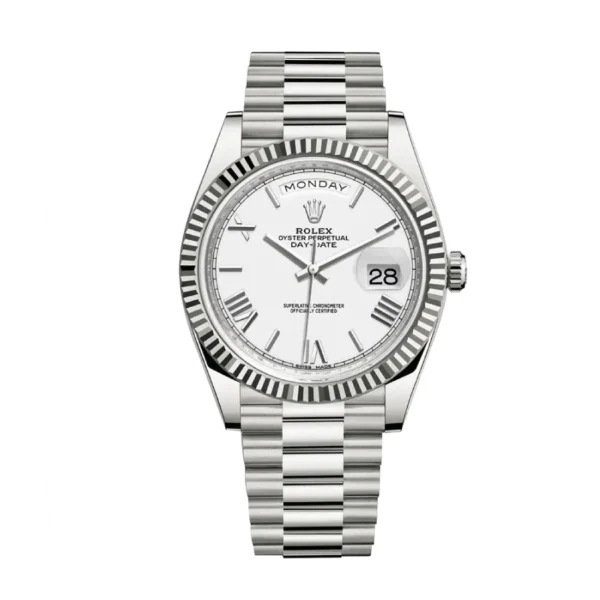rolex-rhodium-silver-replica-1.webp Rolex Day-Date 218239 II Super Clone 1:1 Replica Watch | V-UNION