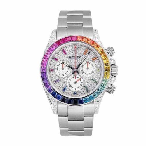 v-union-wm-8924 Rolex Daytona Rainbow 116520-0016 Super Clone 1:1 Replica Watch | V-UNION